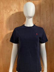 POLO RALPH LAUREN BLUE LABEL SMALL PONY Youth Unisex T-Shirt Tee Shirt L Lrg Large Dark Blue Shirt