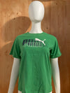 PUMA Graphic Print Boy's Kids T-Shirt Tee Shirt XL Extra Xtra Large Green Shirt!