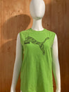 PUMA Graphic Print Boy's Kids T-Shirt Tee Shirt XL Extra Xtra Large Green Tank Top!