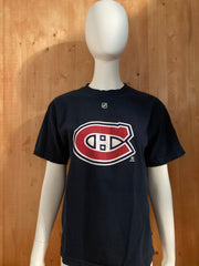 REEBOK "GUILLAUME LATENDRESSE"MONTREAL CANADIENS 84 NHL HOCKEY Graphic Print Kids Youth Unisex XL Xtra Extra Large Lrg Blue T-Shirt Tee Shirt