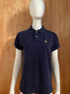 POLO RALPH LAUREN BOYFRIEND Blue Label Adult T-Shirt Tee Shirt S SMALL SM Dark Blue Polo Shirt