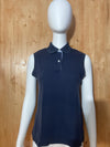 TOMMY HILFIGER Adult Sleeveless T-Shirt Tee Shirt M Medium MD Dark Blue Polo Shirt