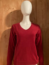 TOMMY HILFIGER Adult T-Shirt Tee Shirt L Lrg Large Red V Neck Sweater 2011