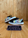 VANS OLD SKOOL CHECKERBOARD Youth Size 2.5 Canvas Skateboarding Shoes Sneakers