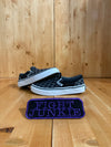 VANS OLD SKOOL CHECKERBOARD Kids Size 13.5 Canvas Skateboarding Shoes Sneakers Black