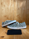 VANS OLD SKOOL CHECKERD Low Top Mens Size 10.5 Skateboarding Shoes Sneakers Black & White